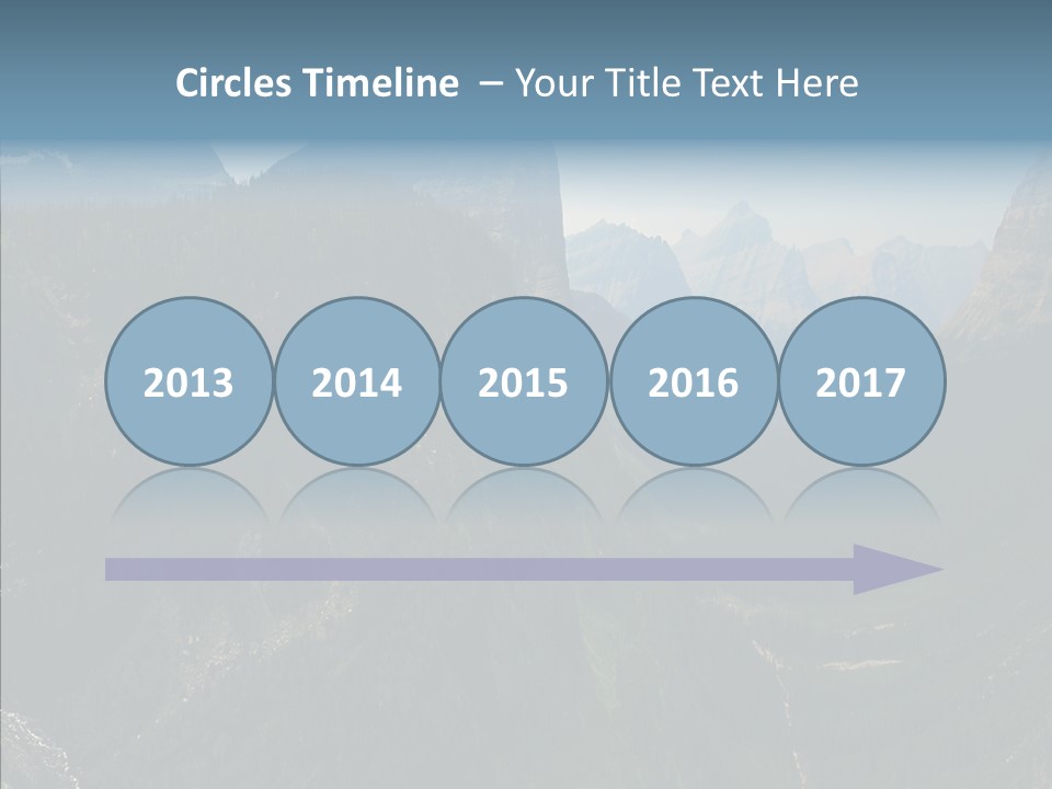 Altitude Bear Grass Glacier Park PowerPoint Template