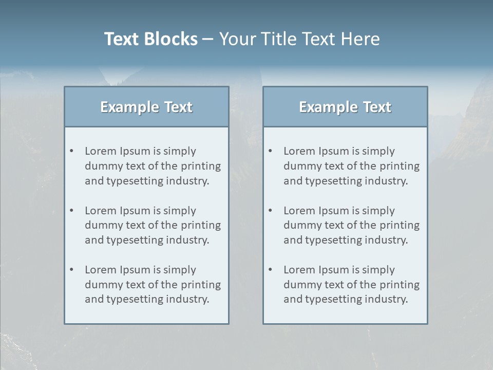 Altitude Bear Grass Glacier Park PowerPoint Template