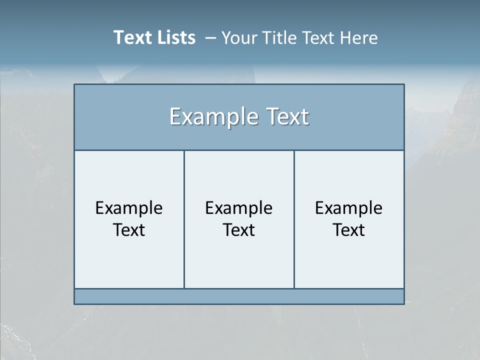 Altitude Bear Grass Glacier Park PowerPoint Template