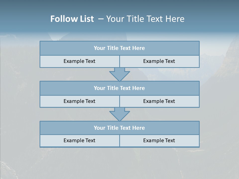 Altitude Bear Grass Glacier Park PowerPoint Template