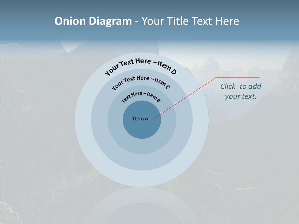 Altitude Bear Grass Glacier Park PowerPoint Template