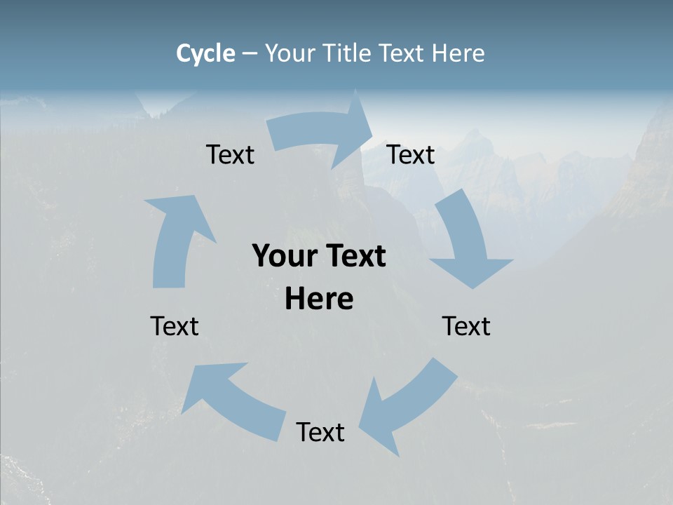 Altitude Bear Grass Glacier Park PowerPoint Template
