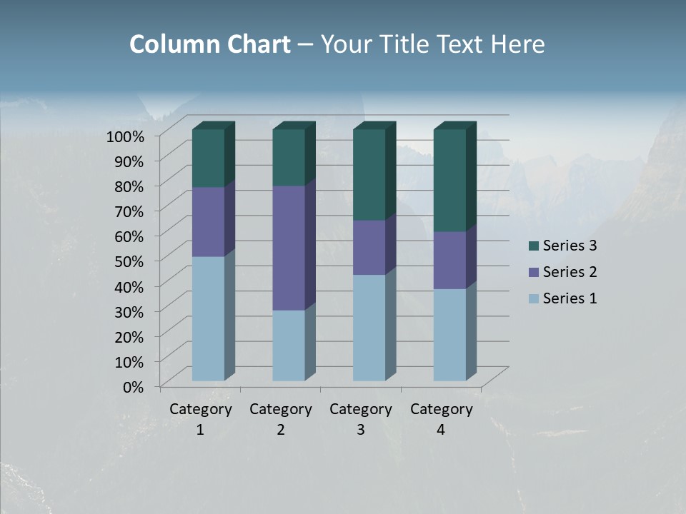 Altitude Bear Grass Glacier Park PowerPoint Template