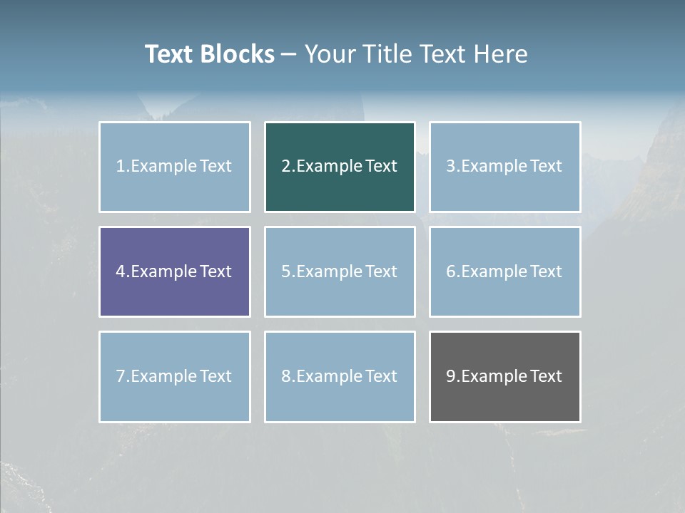 Altitude Bear Grass Glacier Park PowerPoint Template