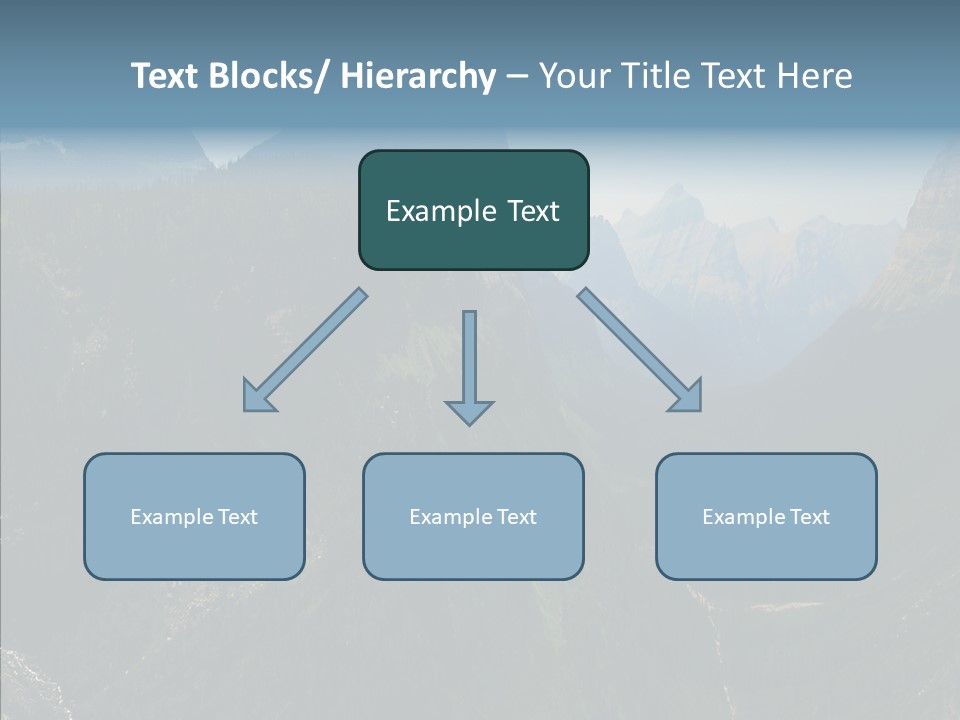 Altitude Bear Grass Glacier Park PowerPoint Template