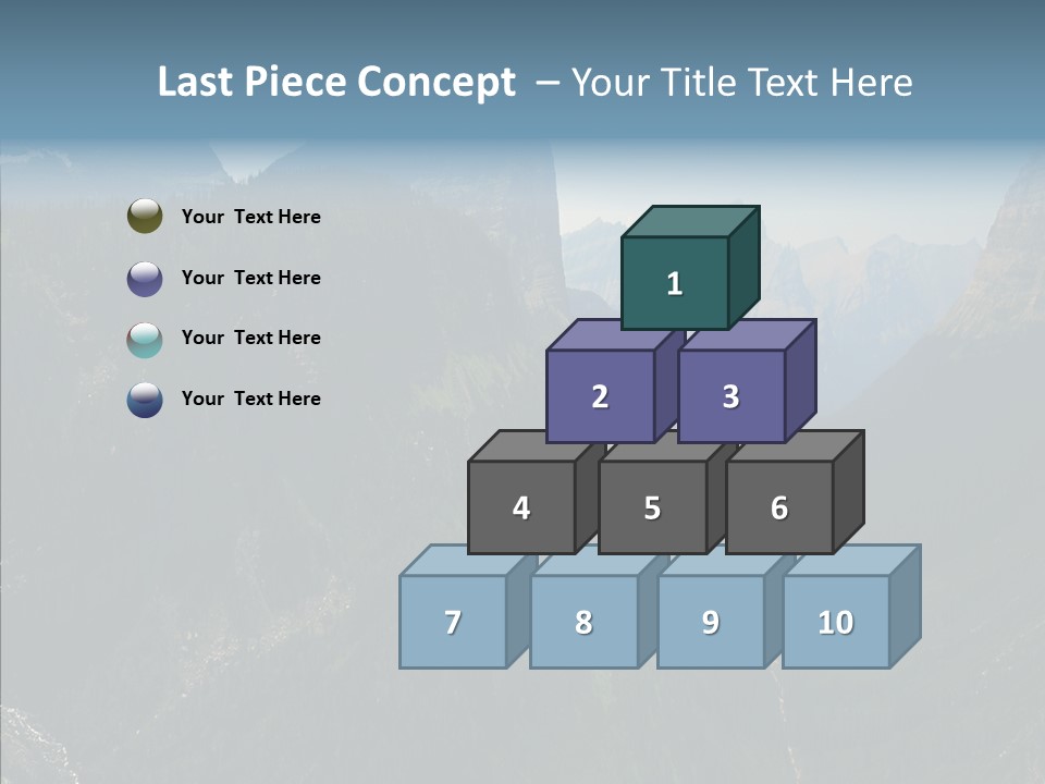 Altitude Bear Grass Glacier Park PowerPoint Template