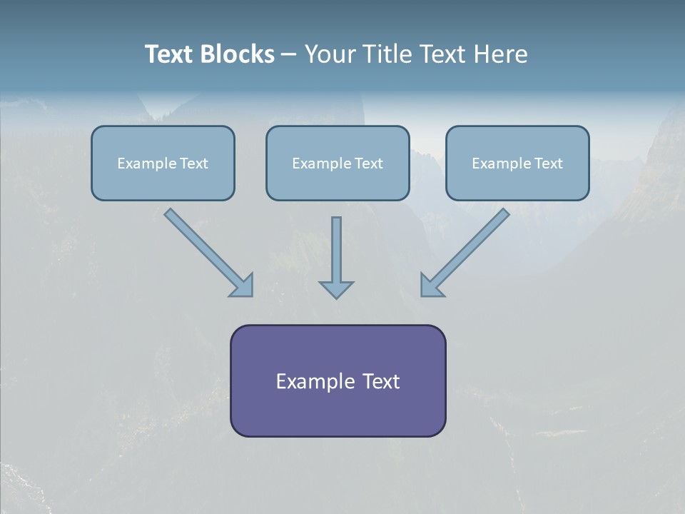 Altitude Bear Grass Glacier Park PowerPoint Template