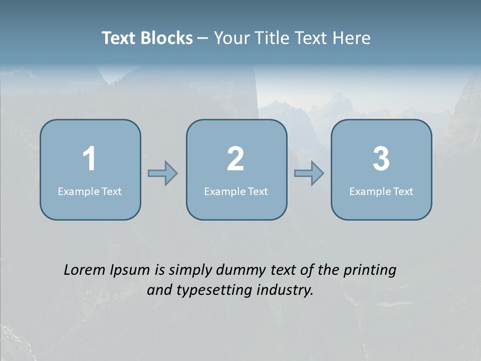 Altitude Bear Grass Glacier Park PowerPoint Template