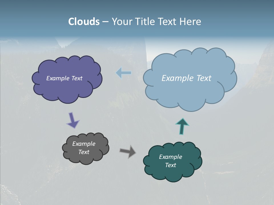 Altitude Bear Grass Glacier Park PowerPoint Template