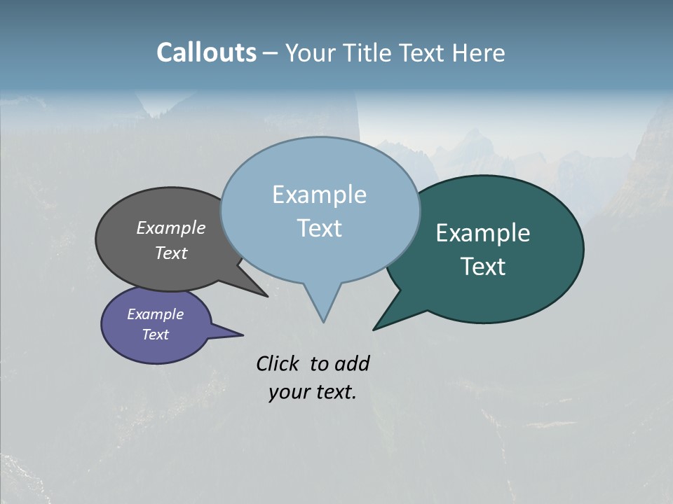 Altitude Bear Grass Glacier Park PowerPoint Template