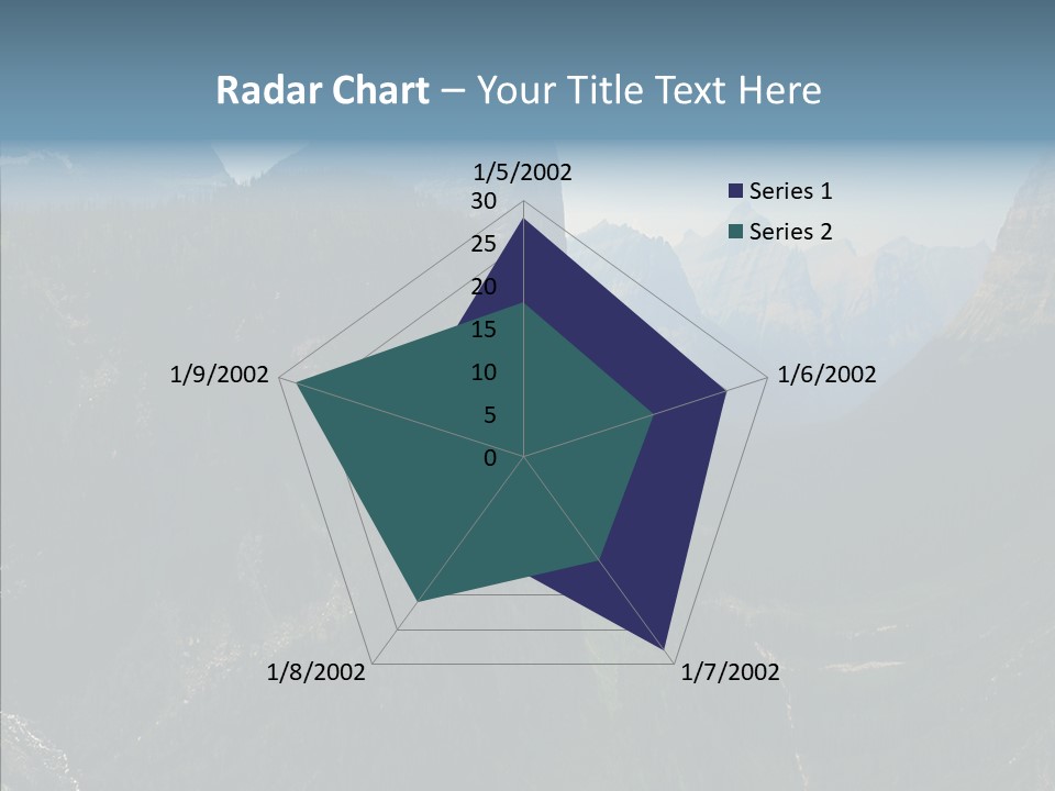Altitude Bear Grass Glacier Park PowerPoint Template