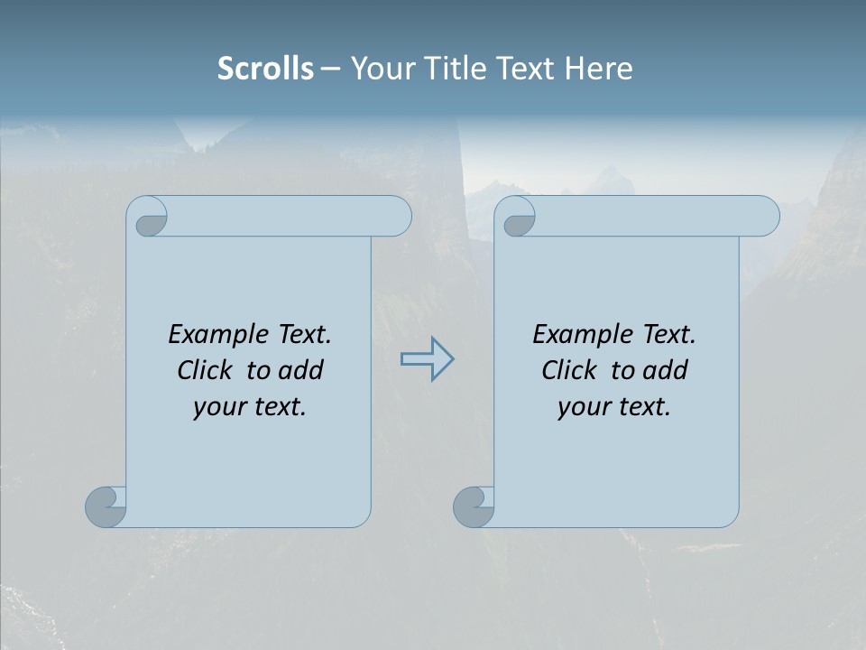 Altitude Bear Grass Glacier Park PowerPoint Template