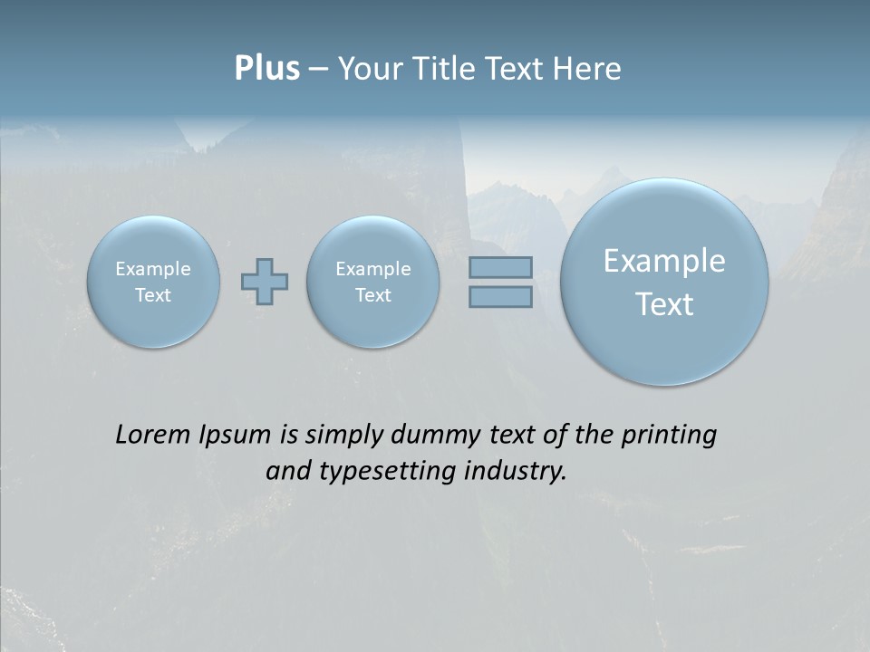 Altitude Bear Grass Glacier Park PowerPoint Template