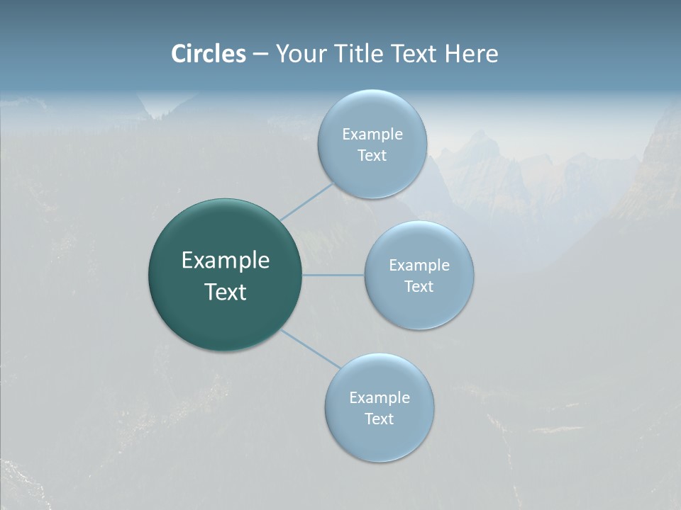 Altitude Bear Grass Glacier Park PowerPoint Template