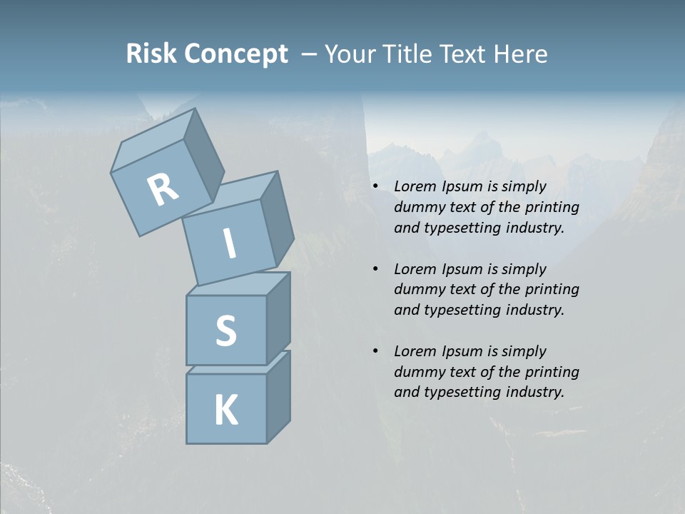 Altitude Bear Grass Glacier Park PowerPoint Template