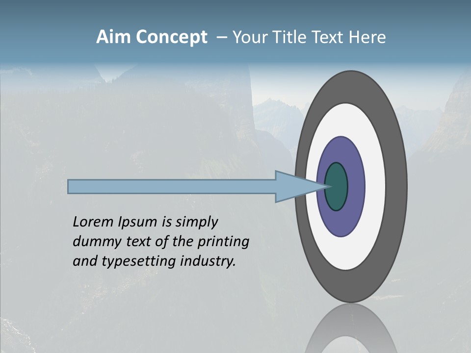 Altitude Bear Grass Glacier Park PowerPoint Template