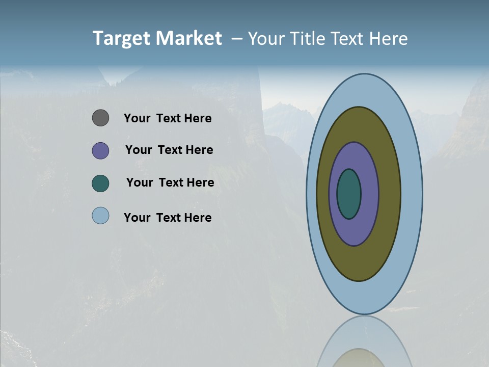 Altitude Bear Grass Glacier Park PowerPoint Template