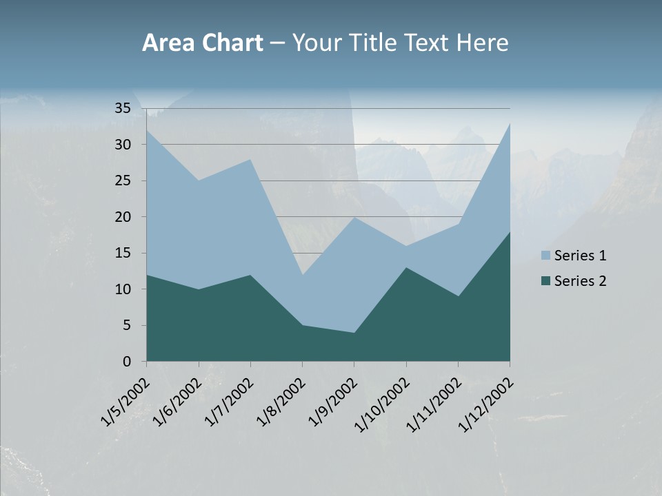 Altitude Bear Grass Glacier Park PowerPoint Template