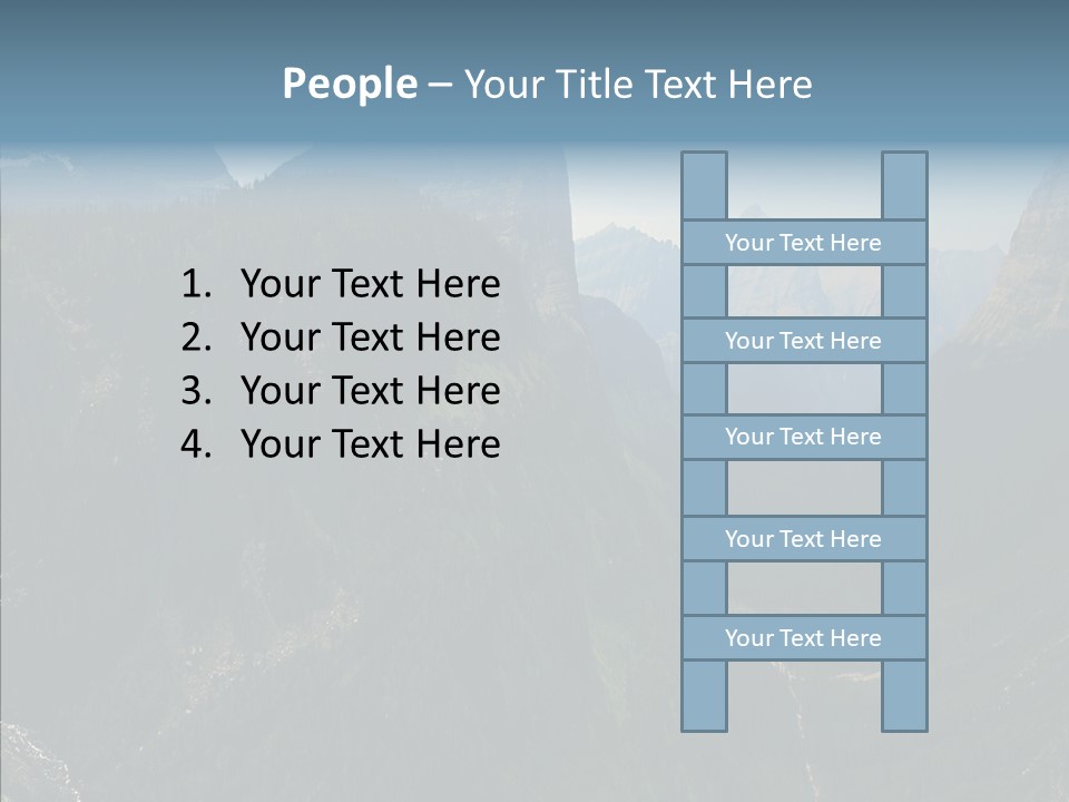 Altitude Bear Grass Glacier Park PowerPoint Template