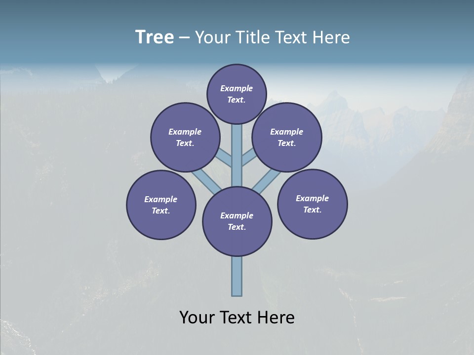 Altitude Bear Grass Glacier Park PowerPoint Template