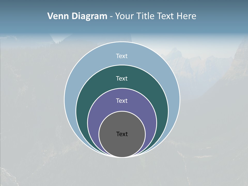 Altitude Bear Grass Glacier Park PowerPoint Template