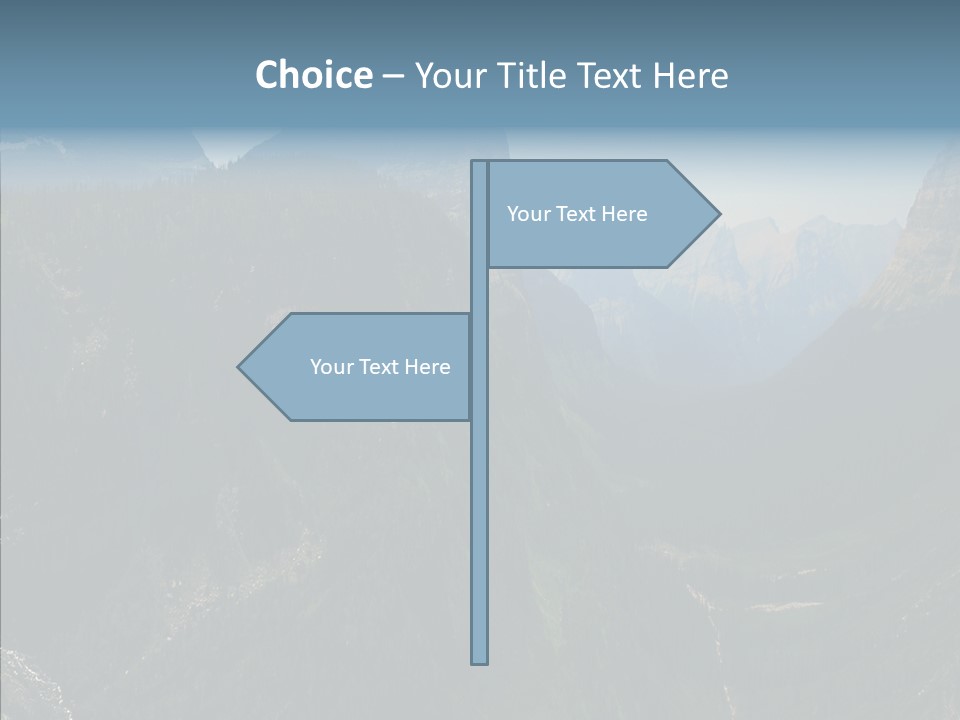 Altitude Bear Grass Glacier Park PowerPoint Template