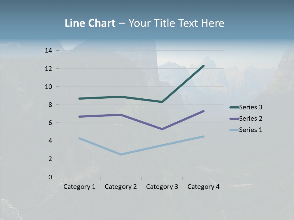 Altitude Bear Grass Glacier Park PowerPoint Template
