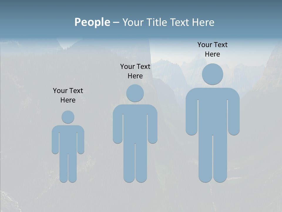 Altitude Bear Grass Glacier Park PowerPoint Template