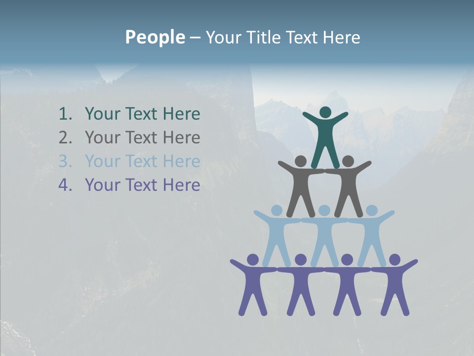 Altitude Bear Grass Glacier Park PowerPoint Template