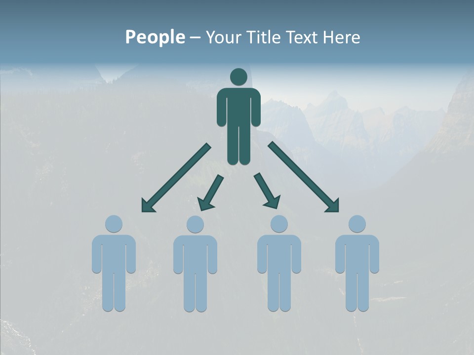 Altitude Bear Grass Glacier Park PowerPoint Template