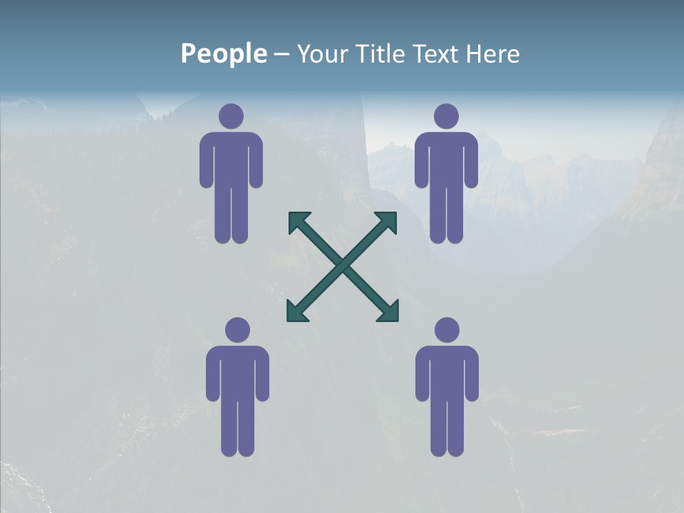 Altitude Bear Grass Glacier Park PowerPoint Template