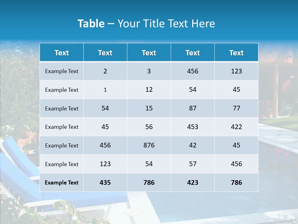 Summer Recreational Estate PowerPoint Template