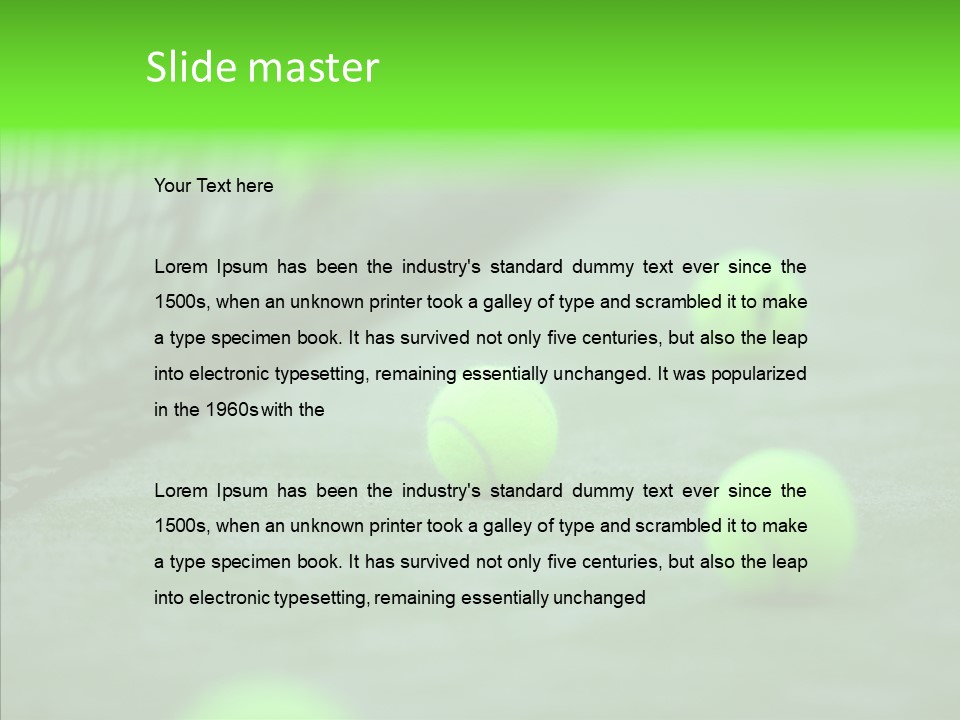 Synthetic Luxury Padel PowerPoint Template