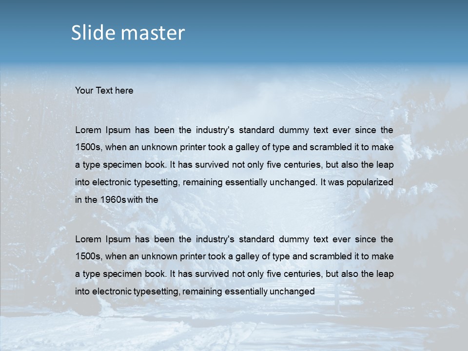 Wonderland Winters Blizzard PowerPoint Template