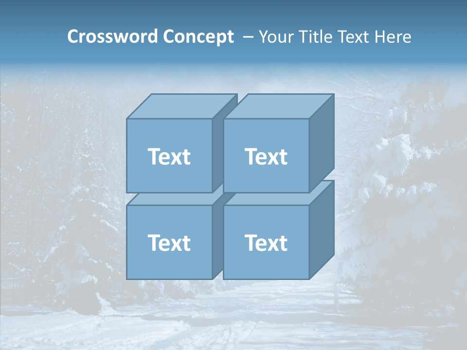 Wonderland Winters Blizzard PowerPoint Template