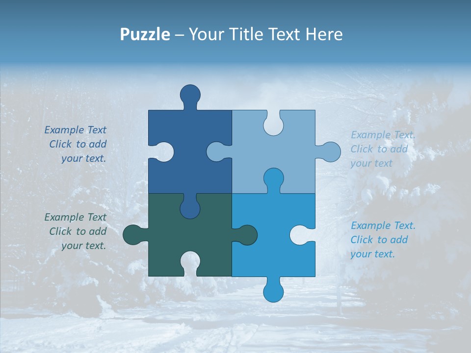 Wonderland Winters Blizzard PowerPoint Template