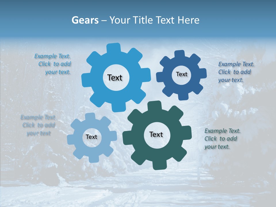 Wonderland Winters Blizzard PowerPoint Template