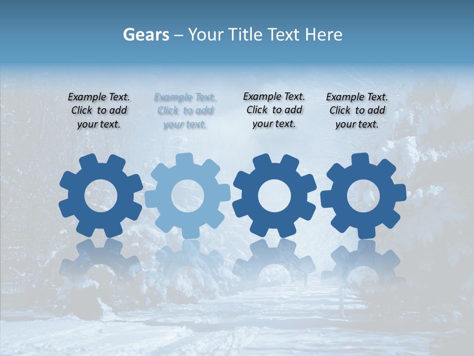 Wonderland Winters Blizzard PowerPoint Template