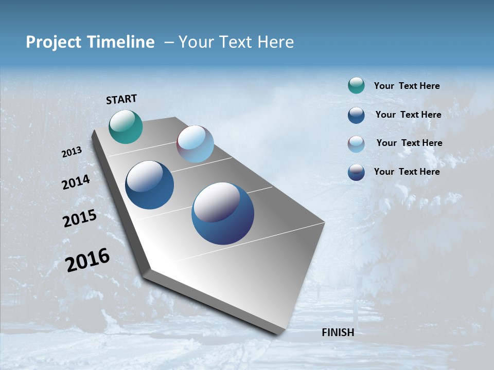 Wonderland Winters Blizzard PowerPoint Template