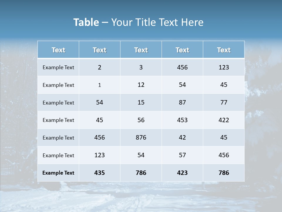 Wonderland Winters Blizzard PowerPoint Template