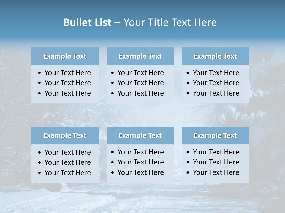 Wonderland Winters Blizzard PowerPoint Template