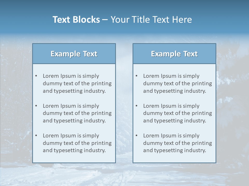 Wonderland Winters Blizzard PowerPoint Template