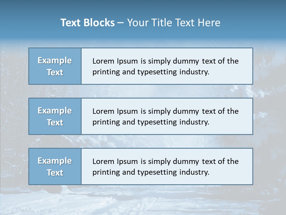 Wonderland Winters Blizzard PowerPoint Template