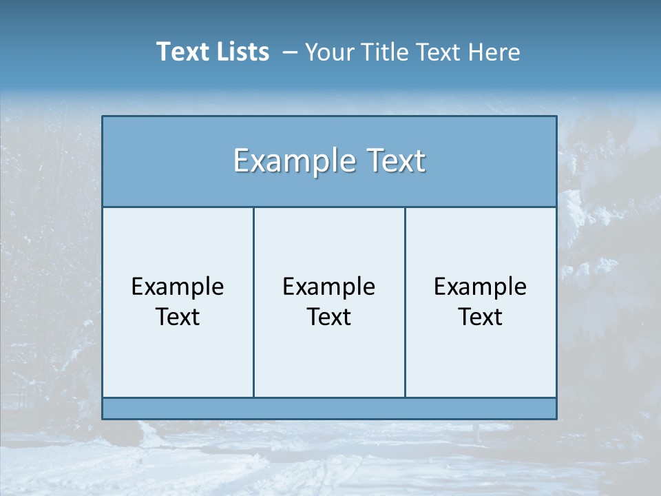 Wonderland Winters Blizzard PowerPoint Template