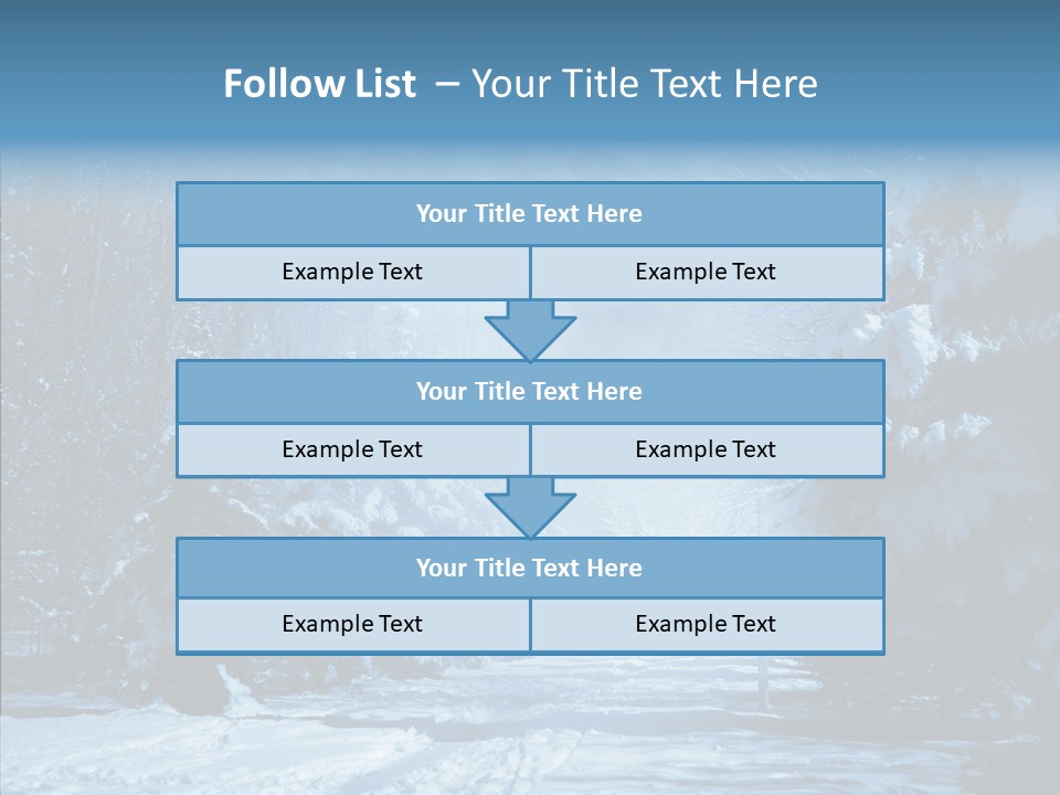 Wonderland Winters Blizzard PowerPoint Template