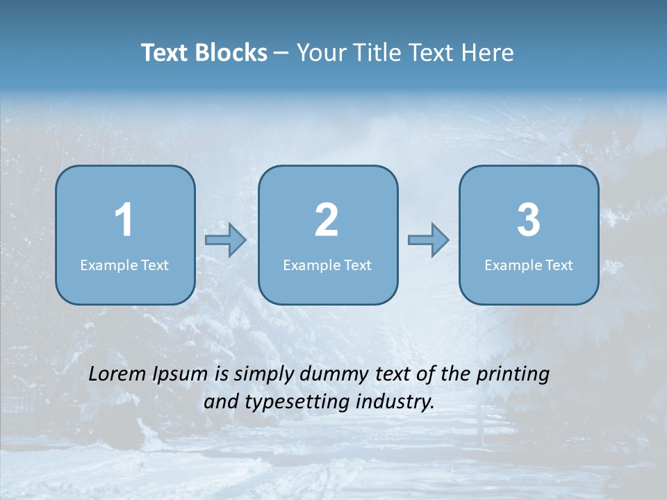 Wonderland Winters Blizzard PowerPoint Template