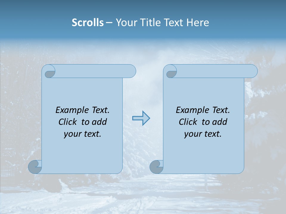 Wonderland Winters Blizzard PowerPoint Template