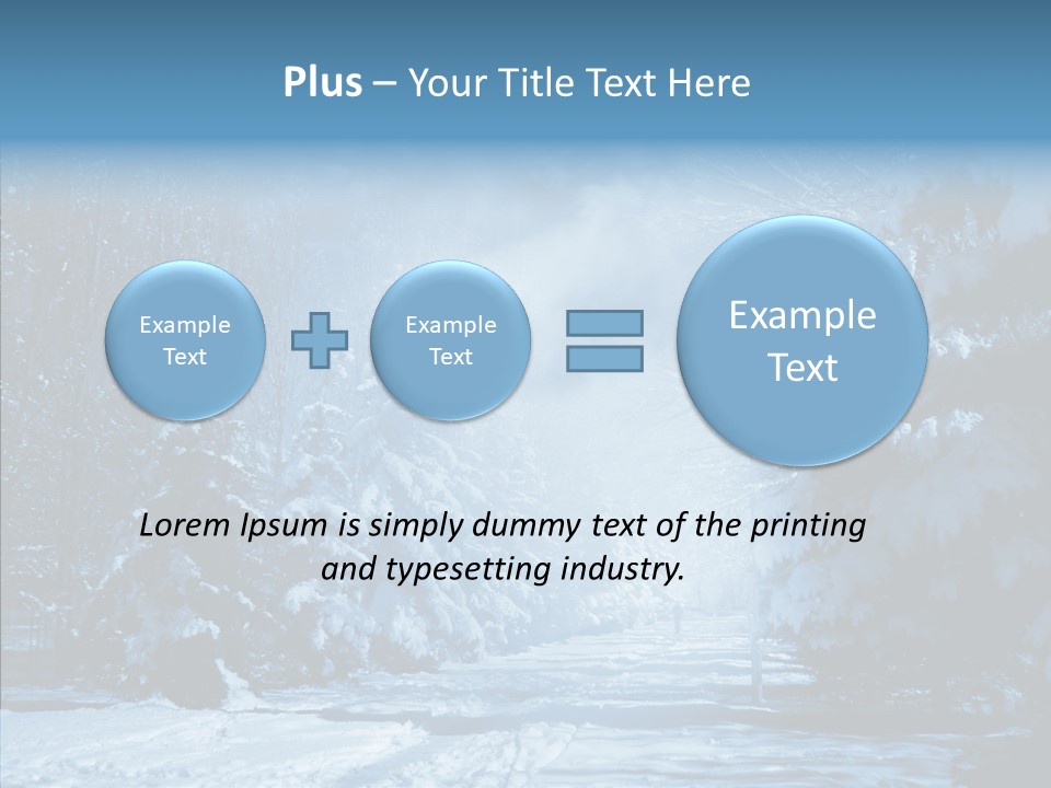 Wonderland Winters Blizzard PowerPoint Template
