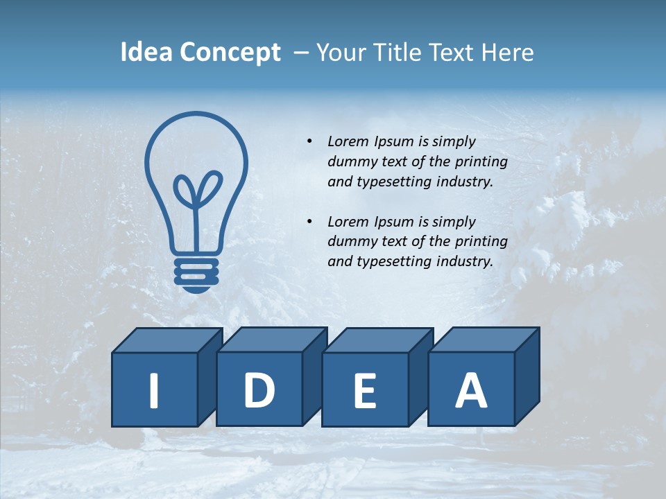 Wonderland Winters Blizzard PowerPoint Template