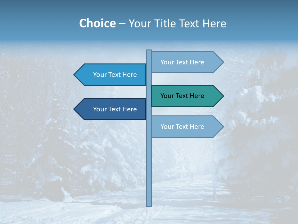 Wonderland Winters Blizzard PowerPoint Template